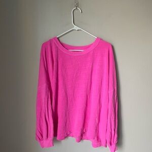 J crew Puff-sleeve sweatshirt in vintage cotton terry size XXL